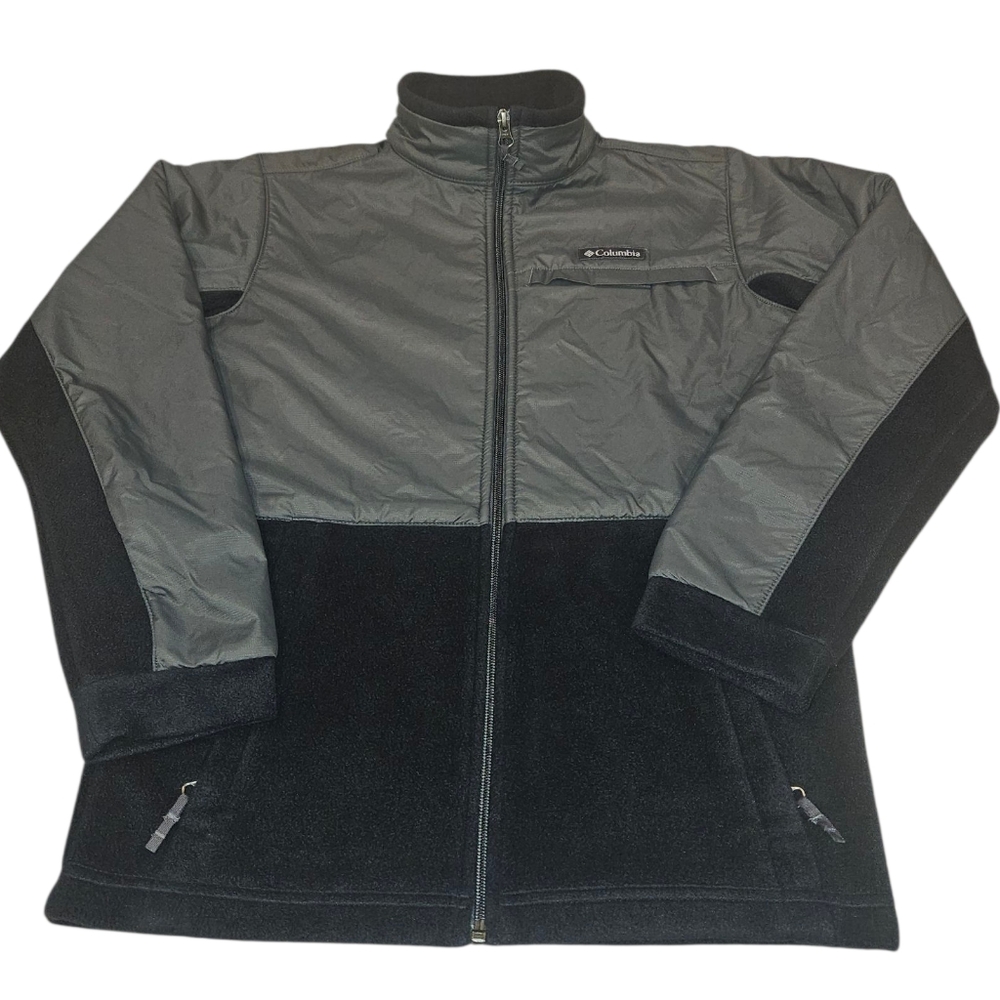 Columbia Boy's Two-Tone Performance Jacket Size Large Color Black & Grey